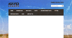 Desktop Screenshot of 4wdspares.com.au